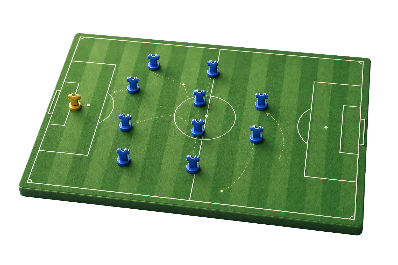Three-dimensional football formation board
